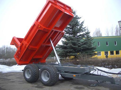 SPD16 semi-trailer Body frame: body made of profiled steel sheets, sides of 8 mm steel, body flor made of 10