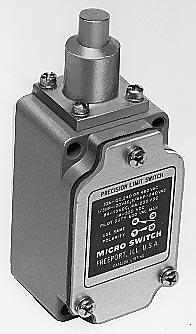 Limit Switches TOP PLUNGER ACTUATED SWITCHES Momentary action. O.F. P.T. O.T. D.T. Electrical max. max. min. max. Rating N mm mm mm Description Page A70 lb. in.