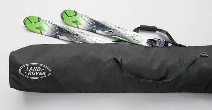 Ski Bag Conveniently carry up to two pairs of skis and poles (up to 70 in length) in a Land Rover-branded ski/snowboard bag.