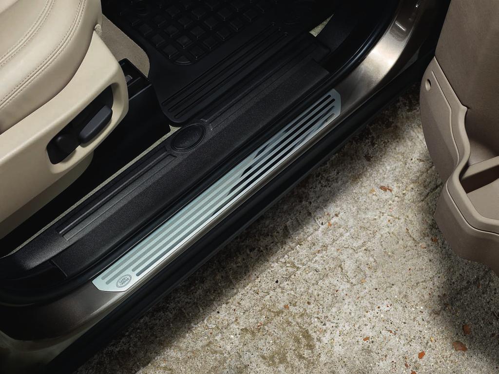Stainless Steel Sill Tread Plate Covers front and rear door sills.