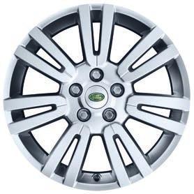 19-inch 7-Split Spoke Alloy Wheel (Rim only) Sparkle Silver Finish LR013925 For 2009 vehicles onward Recommended Tire: 255/55 R19 111V A/T Center Cap Sparkle Silver Finish RRJ500030MNM 19-inch