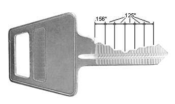 American Lock Bitting Specifications All American Lock keys use the same spacing and depth specifications as shown here. Cut Root Depth 1 =.2840" 2 =.2684" 3 =.2528" 4 =.2372" 5 =.2215" 6 =.2059" 7 =.