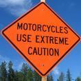 motorcycle approach, maintain your position until it passes