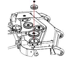 b) Install Drive Pulley (FIG 2) using existing hardware