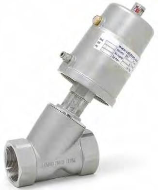 Control s PNEUMATIC ANGLE TYPE INTERCEPTION VALVE - Type PAV 21 DESCRIPTION The PAV series angle seat interception valves are designed for steam, gas and other fluids used on the process industry and
