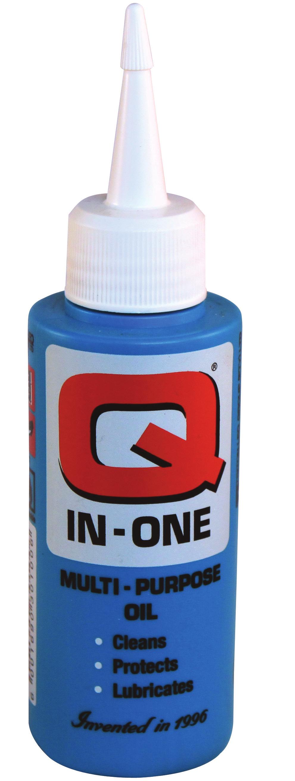 in-one multi-purpose oil lubricates Cleans ProteCts ProduCt information Q-In-One is a high-tech general purpose lubricant for all household and special industrial applications.