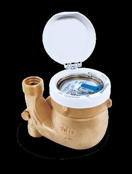 Positive displacement meters AMR-technology MNK-FA and MNK-N-FA Multi-jet wet dial meters for cold water in a downpipe design Flexibility and long-term stability - the MNK-FA is ideally suitable for