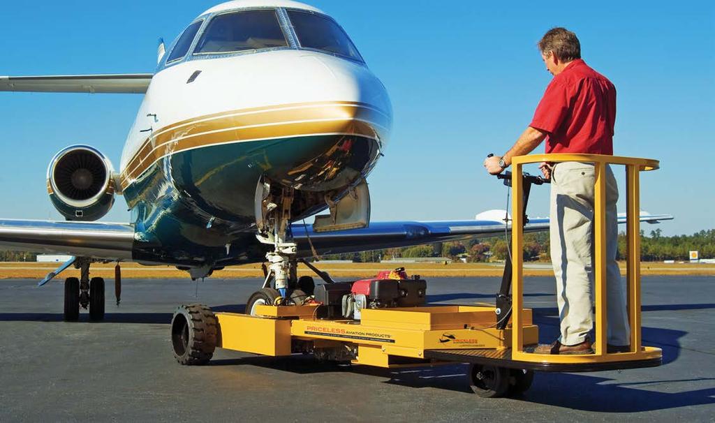 757 Corporate Aircraft Will move any aircraft weighing up to 35,000 lbs *MGTOW Gas powered aircraft mover designed to move corporate jets, helicopters and transports for thousands of dollars less