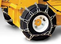 Optional snow chains Electric Power Standard Features: 400W effective power 24V DC Electric motor 701HB battery life approx.