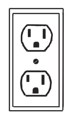The plug and outlet should look like those in the following illustration. (See Figure B.) THIS PRODUCT USES A 3-PRONG PLUG 120 VOLT GROUNDED ELECTRICAL OUTLET FIGURE B EXTENSION CORDS 1.