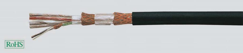 Light Marine Telecommunication Cables LFMSGSSGO halogenfree, 2x Cuscreened According to VG 952 part 66, 2x copper screening with improved crosstalk protection.