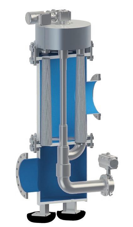 element, triggers the special JetFlush effect of the AutoFilt RF10 The remaining filter elements continue filtering to ensure uninterrupted filtration a G F I H Phase 1 of back-flushing Stripping