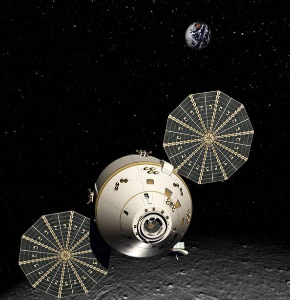 How We Plan to Return to the Moon Orion A blunt body capsule is the safest, most affordable and fastest approach Separate Crew Module and Service Module configuration Vehicle designed for lunar