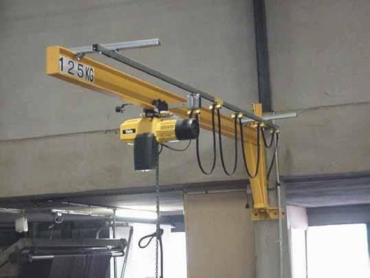 Cranes Wall-mounted jib cranes Mounting supports and walls are within the responsibility of the user.