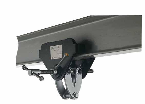 Hoisting Equipment Trolley clamps Trolley clamp model CTP Capacity 1000-3000 Easy fitting to overhead beams for the attachment and transport of loads.