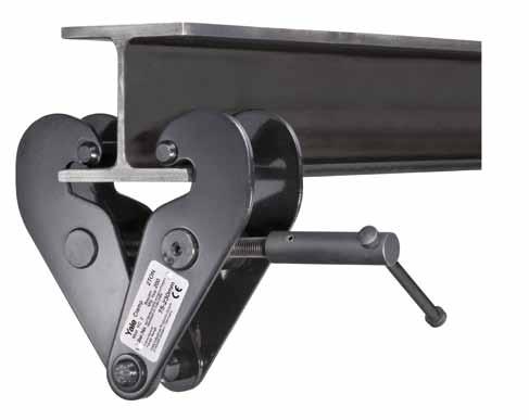 Hoisting Equipment Beam clamps Beam clamp model YC Capacity 1000-10000 Provides a quick and versatile rigging point for hoisting equipment, pulley blocks or loads.