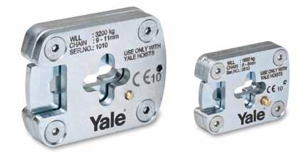 Hoisting Equipment Chains & Accessories Yale link chains, zinc-plated for EAN-No. 4025092* Capacity in / number of chain falls Chain dimensions d x p Chain stop Model D 85 *050920 750/1 6 x 18.