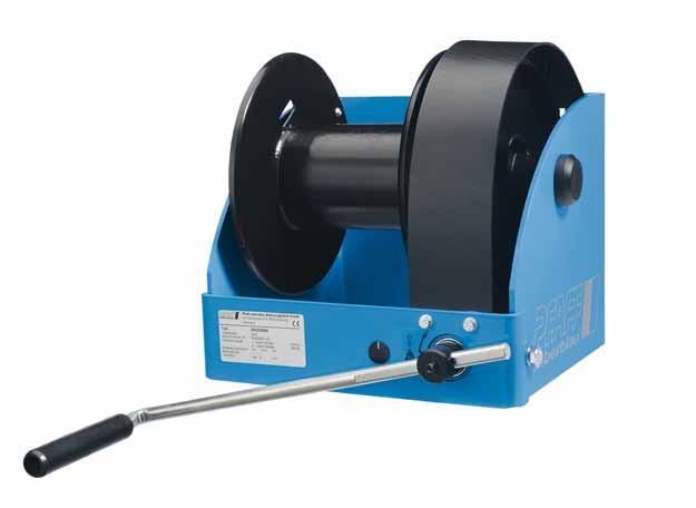 Hoisting Equipment Manual winches Wall-mounted winch with worm gear drive model SW-W-SGO Capacity 250-5000 Wall-mounted winch with worm gear drive and load pressure brake for efficient lifting of