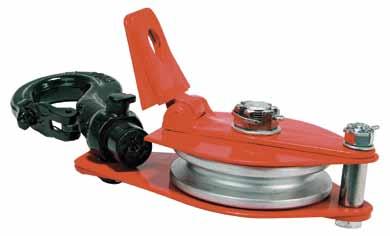 Hoisting Equipment Cable puller & Accessories Pulley blocks, hinged, with single steel sheave Capacity 1000-6400 One side of the Yale pulley blocks is hinged and can be opened for easy and quick
