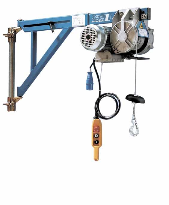 Hoisting Equipment Electric & Pneumatic winches Electric construction winch model EBW 200 Capacity 200 For easy and quick lifting and lowering of loads on construction sites.