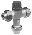 ZW1017XL AQUA-GARD MIXING VALVE (ASSE 1017 POINT OF SOURCE) STRAINERS MIXING VALVES Designed to be used at the hot water source (residential and most light commercial installations) to mix hot and