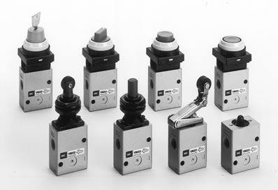 2/3 Port Mechanical Valve Series VM200 Large flow capacity. A variety of actuator styles.