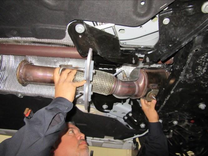 Note: Before removing the original exhaust system from your vehicle, please compare the parts you have received with the bill of materials provided on the previous