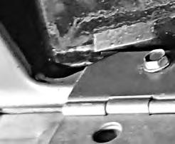 Install the glove box door latch using the (2) OEM screws (See Photo 5,  6.