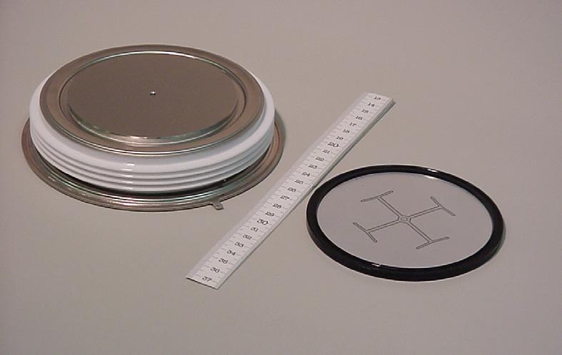 The temperature increase of the thyristor wafer after the shot is about 110 C. Because the assembly is used at low rep.