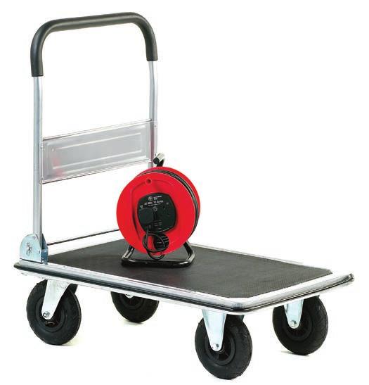 00 Folding Trolley Flat pressed sheet steel base with PVC surface GI102Y: 150kg load capacity