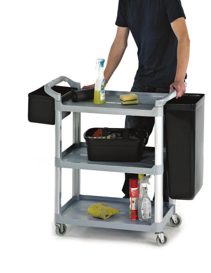 Shelf Trolleys Hygienic - easy to clean Clearance between shelves: