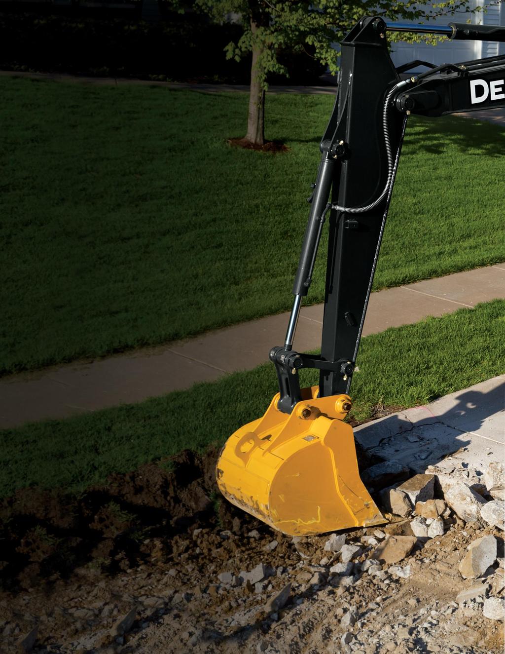 Fit in more productivity. Neither too big nor too small, these right-size excavators are the perfect solution for a wide variety of tasks.