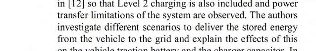 traction battery and the charger capacitor. In Section III, the application potential for bidirectional chargers is explained.