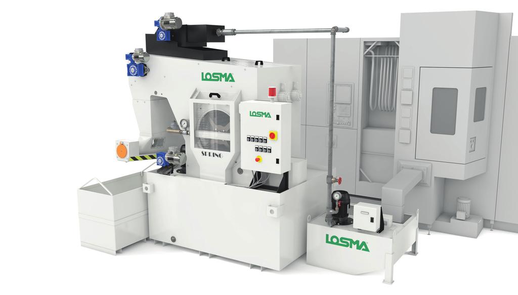 Installations Self-cleaning systems from Spring series are suitable for many machine tool types, such