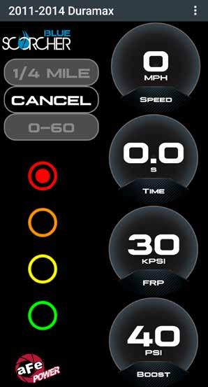 Figure S Refer to Figure S (Vehicle Performance Screen). On the gauges screen, swipe to the left to get to the vehicle performance screen.