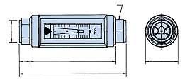 General flowmeter specification: See material details opposite. Switch type specifications: Magnetically operated reed switch.