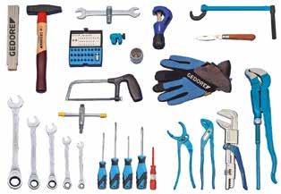 TOOL ASSORTMENTS S 1025 SANITARY TOOL ASSORTMENT STARTER 49 pieces User-frienly set fr future plant mechanics in sanitary, heating an air cnitin technlgy Suitable t fit in GEDORE tl bx n.