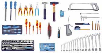 084 085 S 1023 TOOL ASSORTMENT FOR MECHANICAL ENGINEERS 120 pieces Practical entry-level tlset The range inclues mechanical an electrical engineering tls Suitable t fit in GEDORE tl trlley wrkster