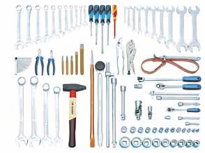 088 089 S 1005 A TOOL ASSORTMENT FOR CONSTRUCTION MACHINES 81 pieces Fr cnstructin machinery using inch sizes, especially suitable fr CATERPILLAR machines Suitable t fit in GEDORE tl trlley wrkster