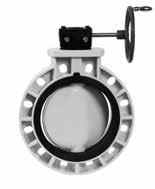 BYB SERIES BUTTERFLY VALVES **GEAR OPERATED** All BYB Series Industrial Butterfly Valves feature 410 SS stems. BYB Series are gear operated only. 303SS lugged valves available upon request.