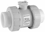 TB SERIES GFPP TRUE UNION BALL VALVES **ACTUATION READY** Actuation ready TB Series true union ball valves are offered in Platinum GFPP. O-rings are or and seats are PTFE. Up to 2 in.