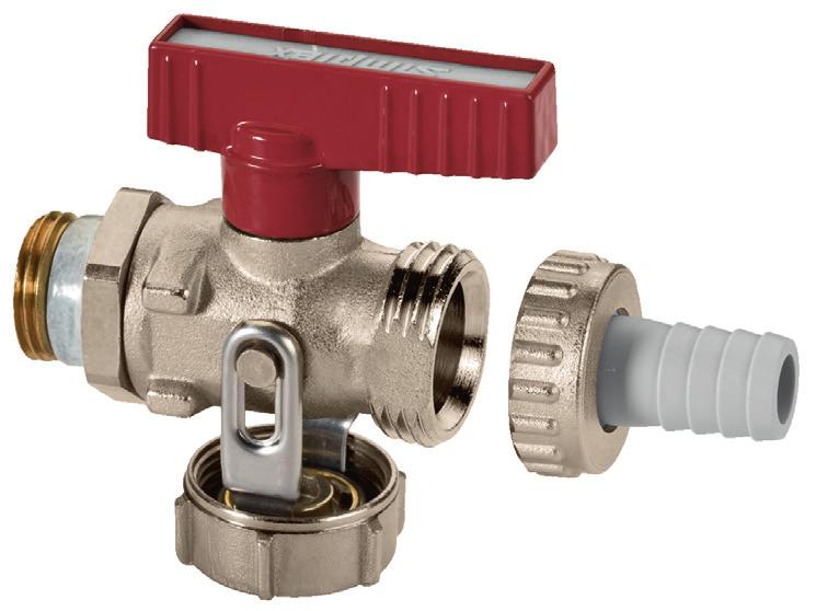 available with hose connections. Heating Heating KFE Ball Valve with Male Thread for Heating KFE Ball Valve with TECTITE Push-fit Connection for Heating Version Dim. G 3/4 m Article no.