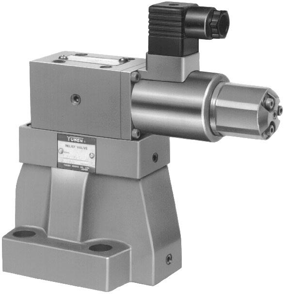 Proportional Electro-Hydraulic Relief s This valve is derived by combining a small, high-performance /8 proportional electro-hydraulic pilot relief valve with a specially developed low-noise relief