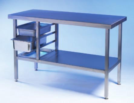 fitted feet g Legs inset 50mm to all sides from worktop (standard) Lengths 600 / 800 / 900 / 1000 / 1200 / 1500 / 1800 and 2200mm as