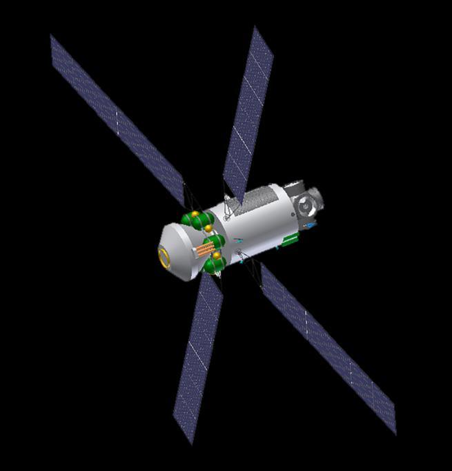 Earth Moon propulsion system, t 72.6 Lunar vehicle equipment bay, t 3.2 Lunar vehicle cab, t 2 Landing platform, t 5.9 Take-off module, t 2.