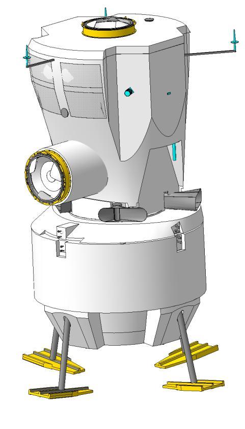 SPACE TRANSPORT SYSTEM Landing platform is intended to deliver lunar base components from lunar circular orbit