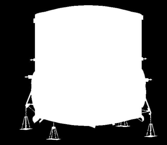 structure of cylindrical type with type internal volume.