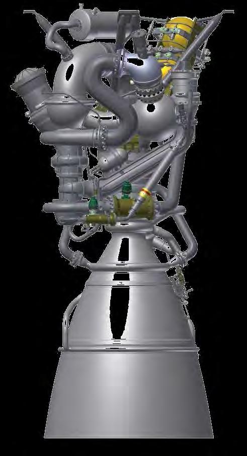 LAUNCH VEHICLES AND SPACE TRANSPORTATION VEHICLES RD 815 engine is a single-chamber dual-mode engine with single burn.
