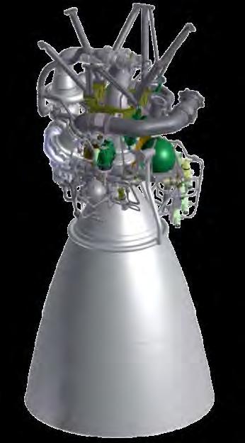 LAUNCH VEHICLES AND SPACE TRANSPORTATION VEHICLES RD 809К engine operates on kerosene and liquid oxygen.