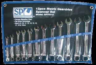 12pc Metric 0º Offset Geardrive Spanner Set 8-19mm P/N: SP10027